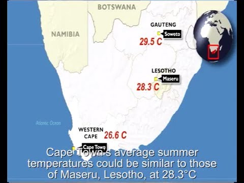 Informe climático de la Empresa de Radio y Televisión Sudafricana (SABC), Ciudad del Cabo 2017-2100