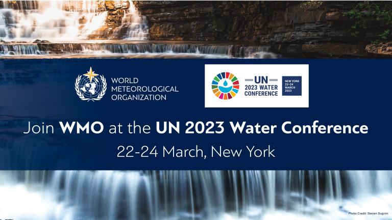 WMO at UN 2023 Water Conference banner