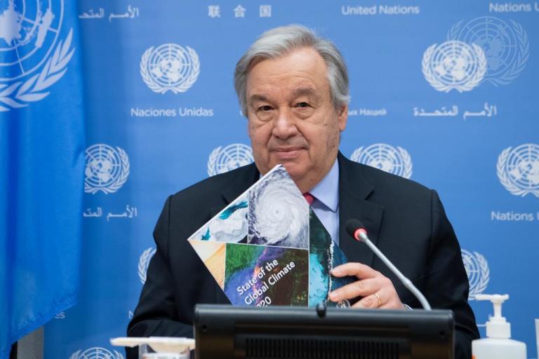 UN Secretary-General and WMO Secretary-General Brief Press on State of Global Climate in 2020