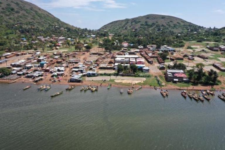 village by the sea in East Africa