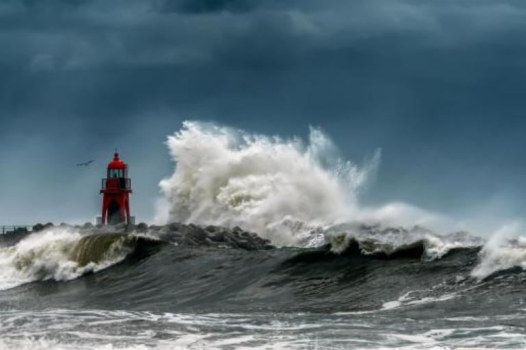 Stormy seas, Republic of Korea