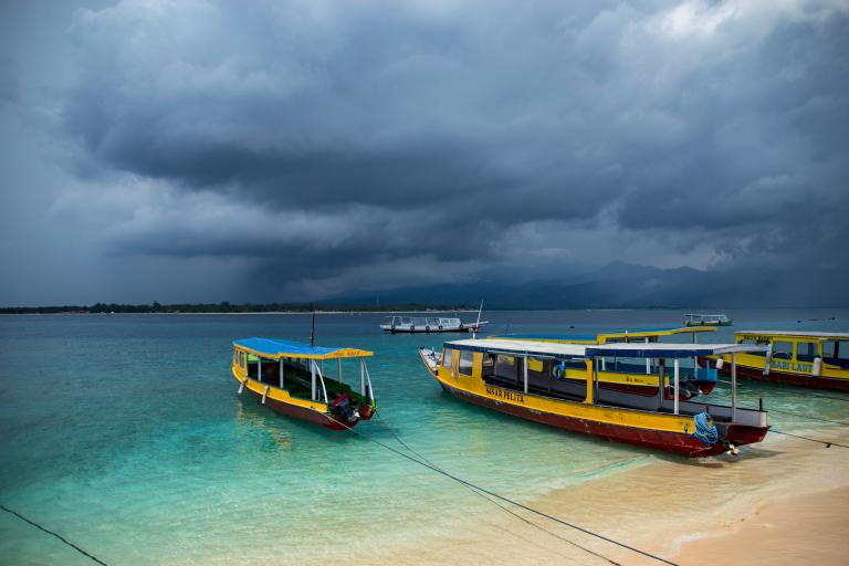 Boats on a beach