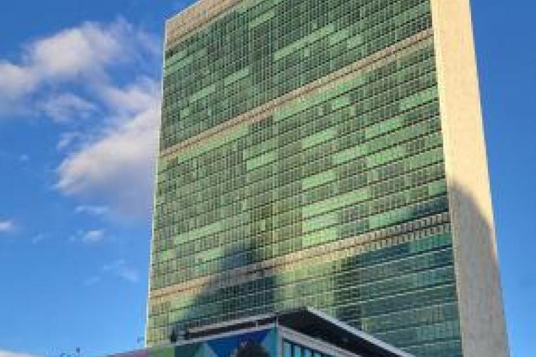 the UN building in NYC.