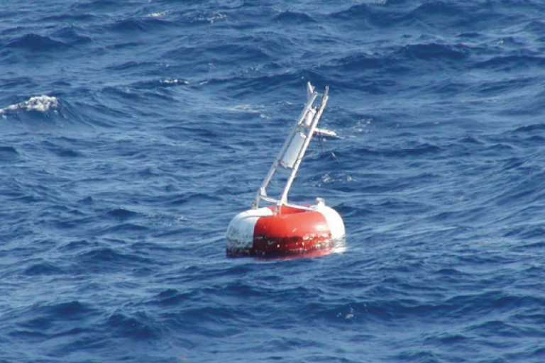 Damaged TAO buoy