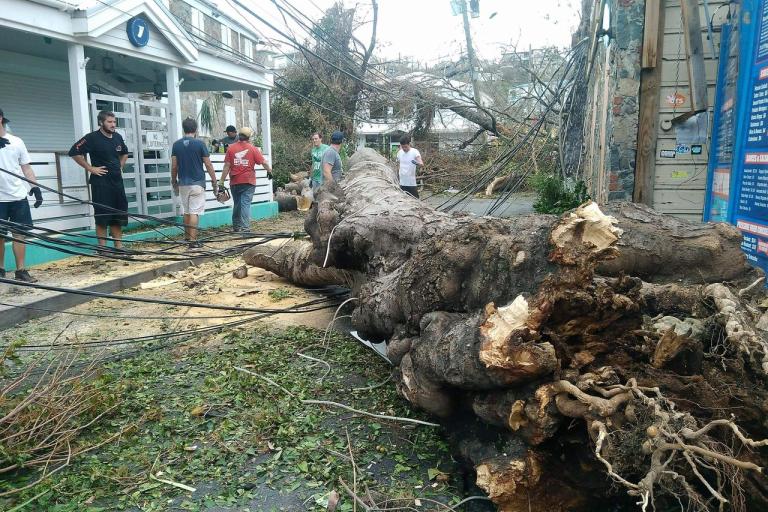 Hurricane Irma destruction on St. Thomas – Photo by Chris B. Pye