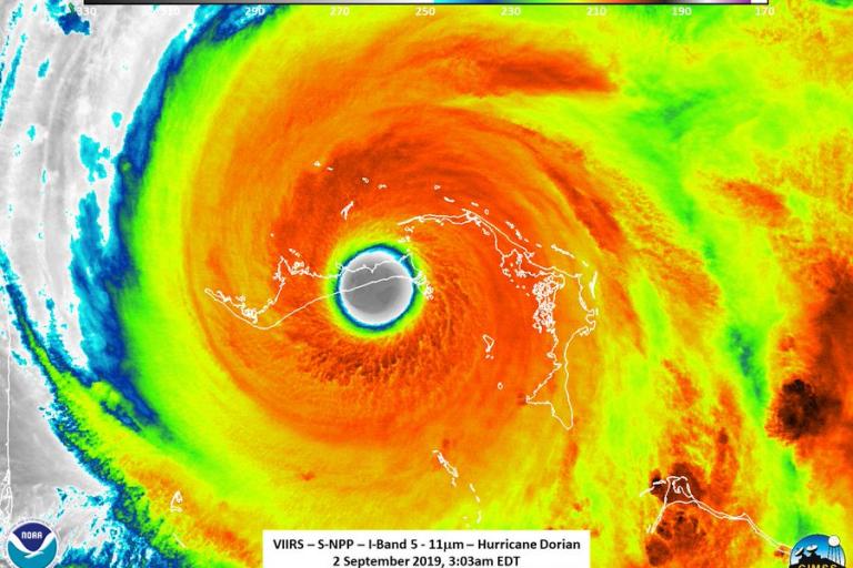 Hurricane Dorian hits Bahamas