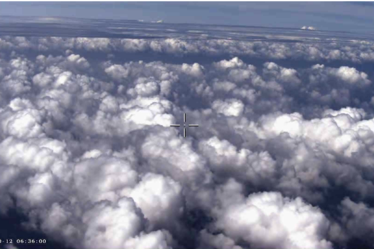 The cloud system of typhoon Nangka observed by the plane