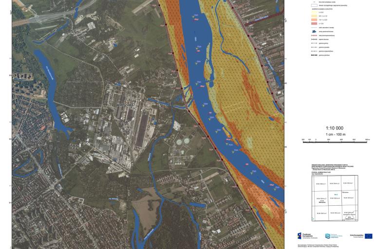 Flood on the maps - Poland