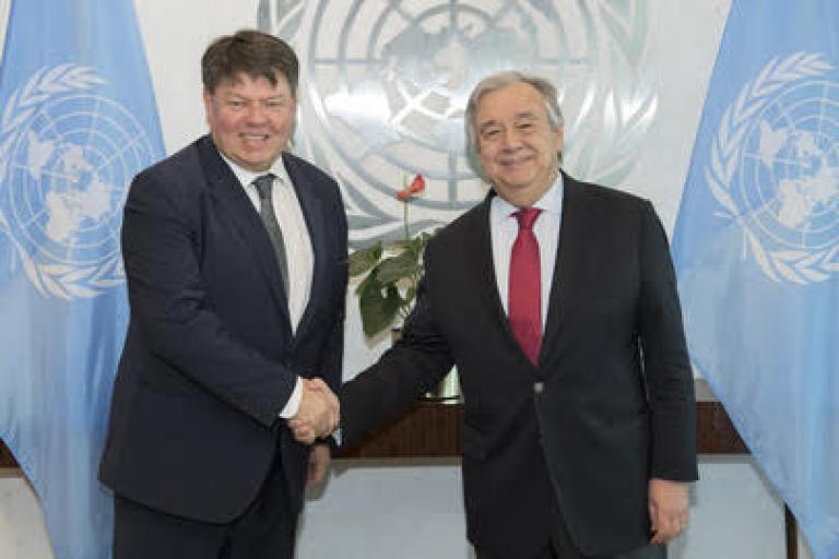 WMO SG Taalas meets UNSG Guterres
