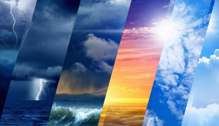 Slides showing extreme weathers 