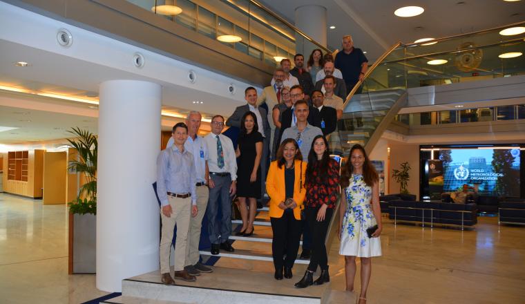 A group of people posing for a picture.