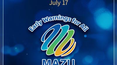 Poster for the 2026 WAIC Meteorological Forum announcing the release of the Fenghe Open-Source Model on July 17 in Shanghai, featuring the MAZU multi-hazard alert logo.