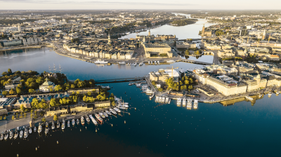 Figure 7. Aerial view of Stockholm