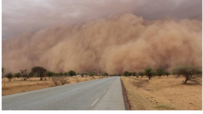 Sand and dust storm, Burkina Faso
