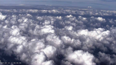 The cloud system of typhoon Nangka observed by the plane