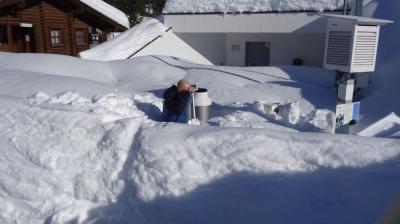 Heavy snow in Austria. Photo ZAMG