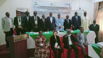 Chairperson ACMAD Board of Governors, Professor Mansur Bako Matazu and Participants at the 22nd Ordinary Session Meeting in Abuja, Nigeria.