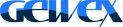 The image is a blue stylized logo with the text "GEWEX" in bold, uppercase letters.