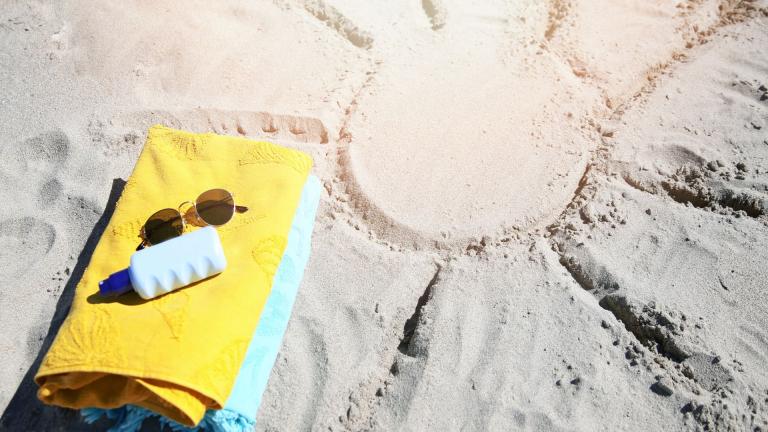 sun draw in the sand