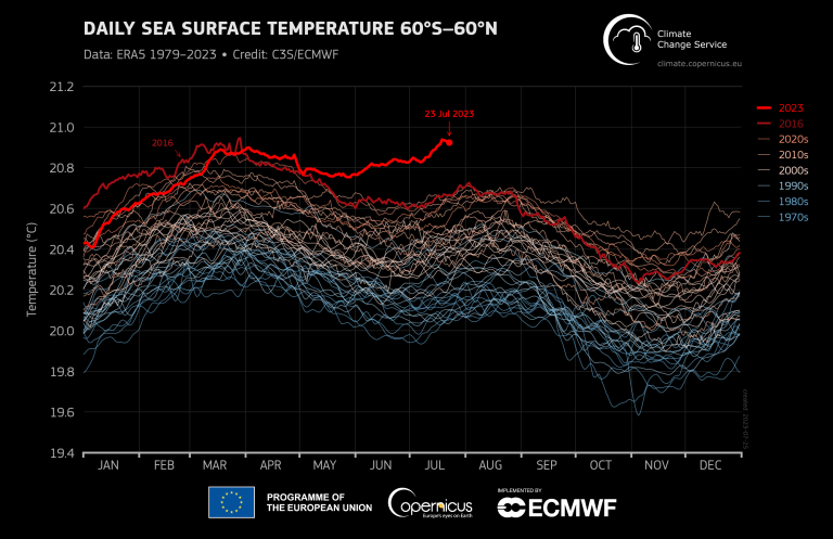 Daily sea surface temperature epc - epc - epc - epc - e.