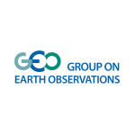 Logo of the Group on Earth Observations, featuring interlocking blue and green circles with the letters "GEO" and the text "Group on Earth Observations" in blue.
