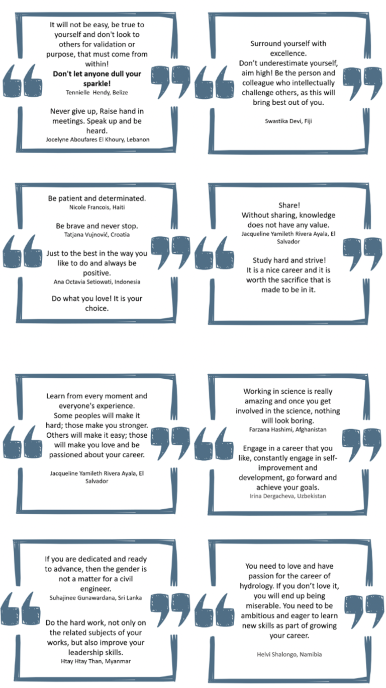 Some advice from FFGS female experts 