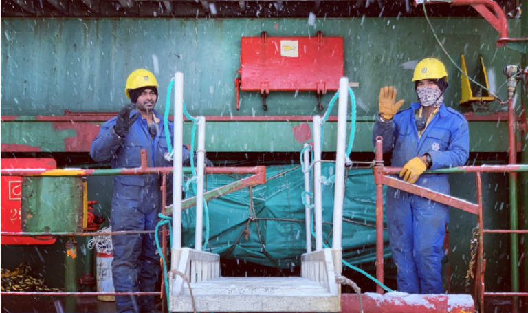 Seafarers on ships