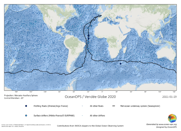 Yachts participating in round-the-world races
