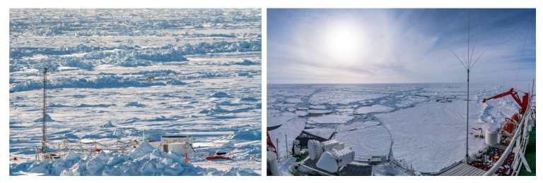 Polarstern received occasional visits from polar bears