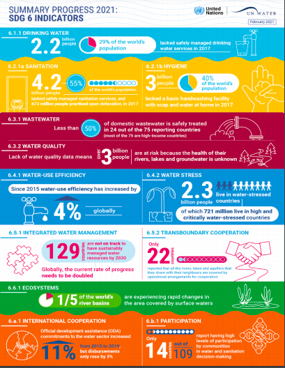Sustainable development goal on water
