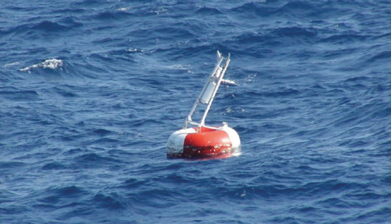 Damaged TAO buoy