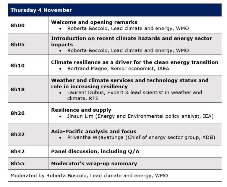 COP26 side-event: Addressing climate impacts and resiliency of the ...