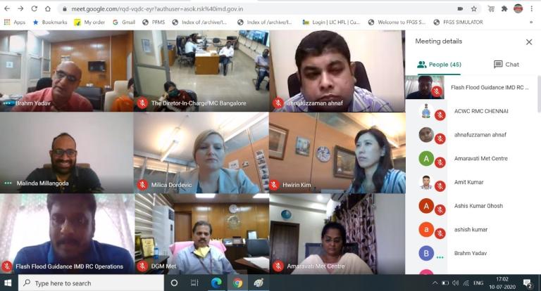 South Asian forecasters are trained in flash floods warnings