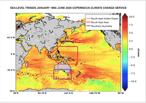 Sea-level trends from 1993 to 2020