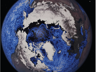 Ocean eddies and snow cover - ICON simulation